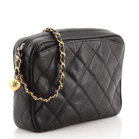 chanel small camera case bag|Chanel vintage quilted camera bag.